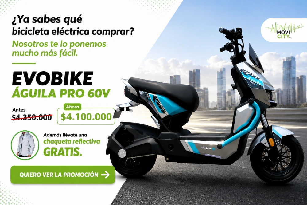 Promocion Bicicleta eléctrica AGUILA PRO Evobike Movicity